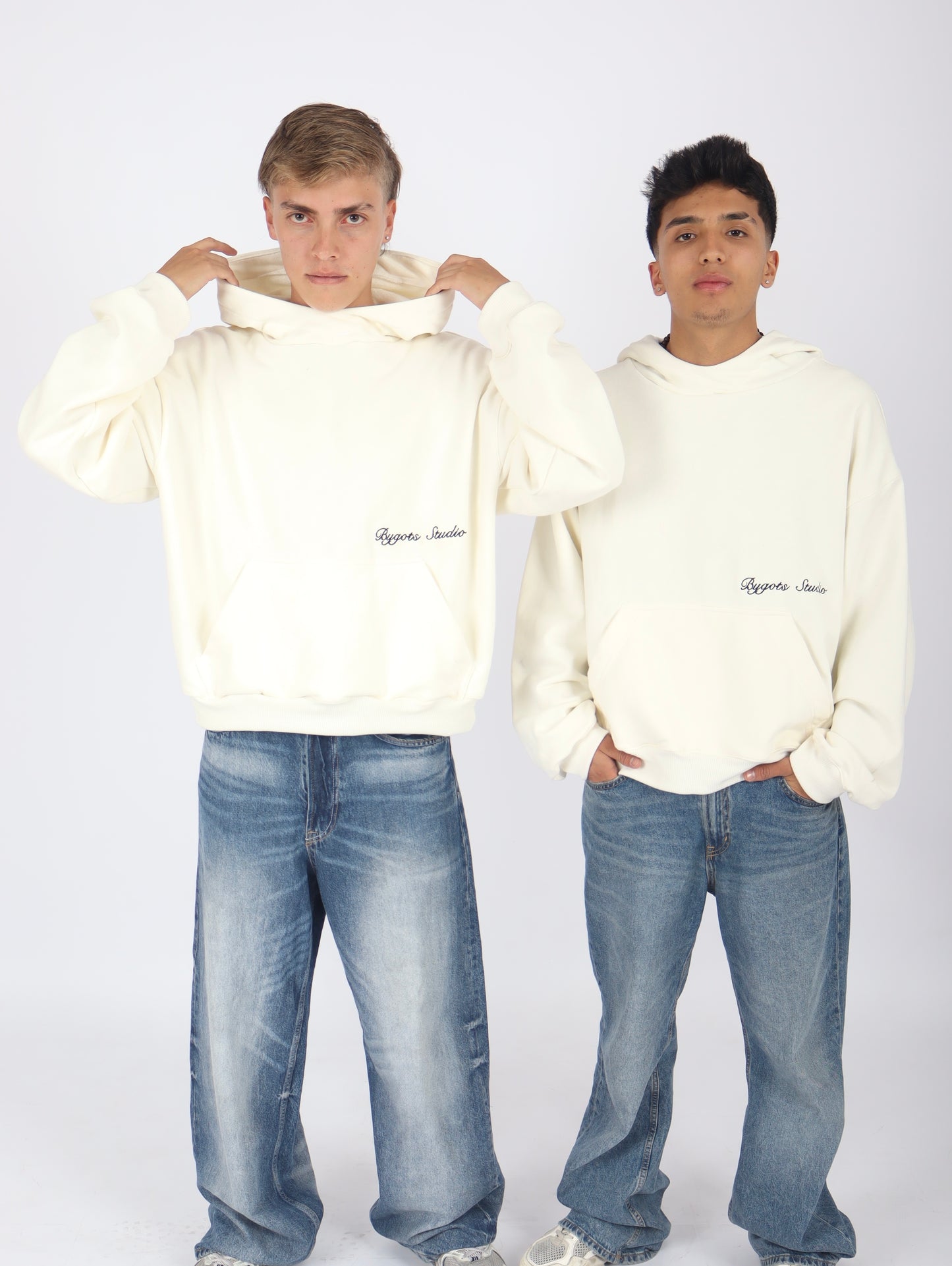 Hoodie Angels Beige