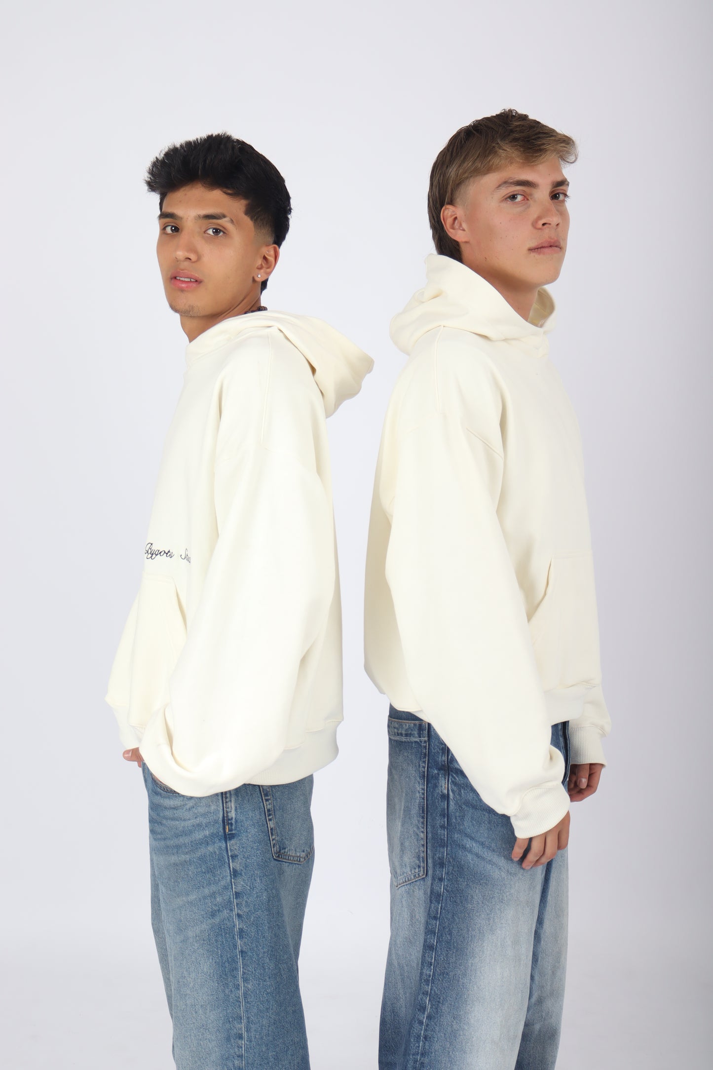 Hoodie Angels Beige